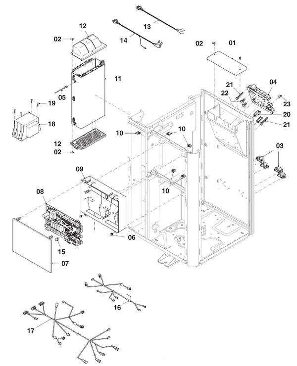 Exploded view Vaillant aroTHERM VWL 75/5 AS: Control box
