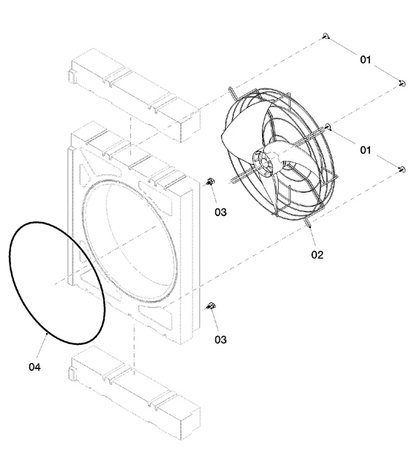 Exploded view Vaillant aroTHERM VWL 75/5 AS: Fan