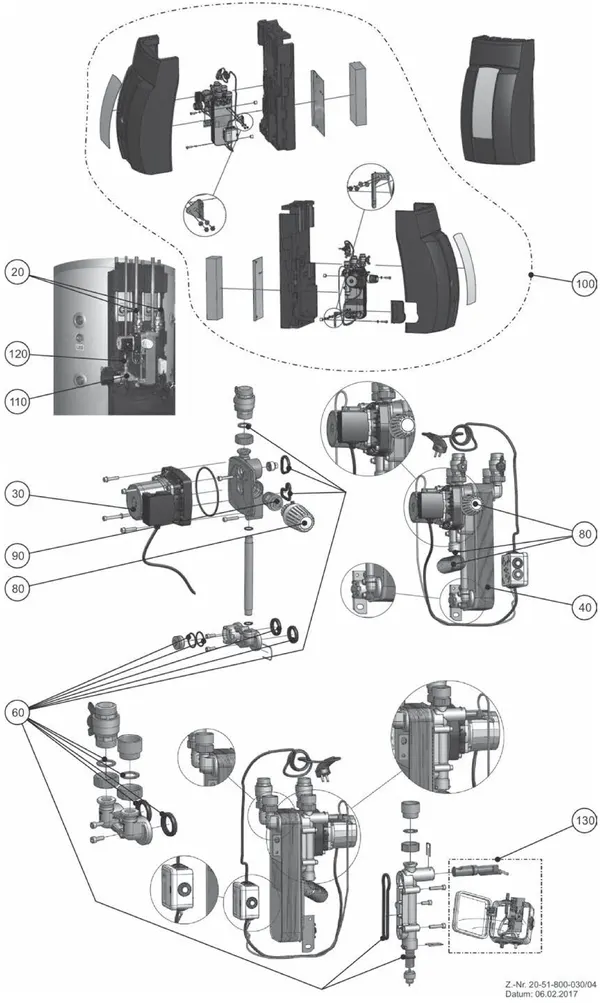 Exploded view Wolf BSP-FWL-2-60L: Overview