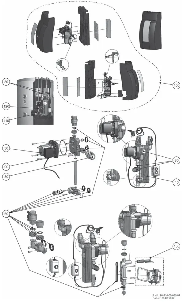 Exploded view Wolf BSP-FWS-2-60: Overview